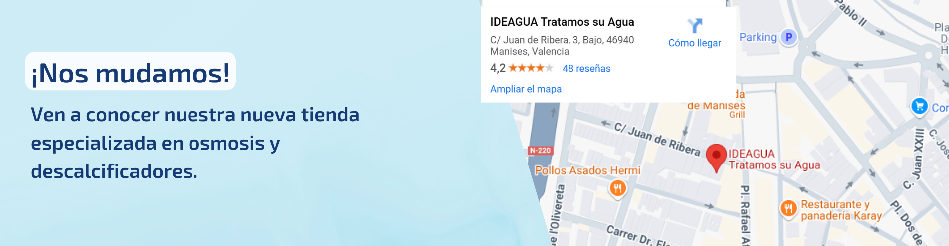 Nueva ubicación IDEAGUA Nueva ubicación IDEAGUA